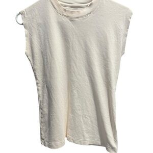 M.M. LAFLEUR Sleeveless Ivory Tank Top. Size XS